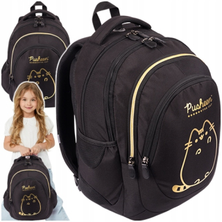 Viackomorový školský batoh Pusheen St. Majewski black, Odtiene žltej a zlatej 23 rokov